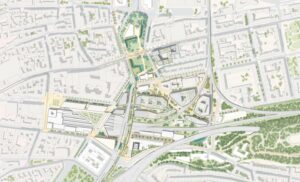 kompletní Masterplan Územní studie Florenc 21 Praha. Nová městská čtvrť v Praze