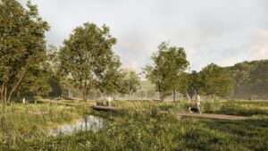 Voda a park Revitalizace okolí Ponávky Brno a Krajinná transformace toku
